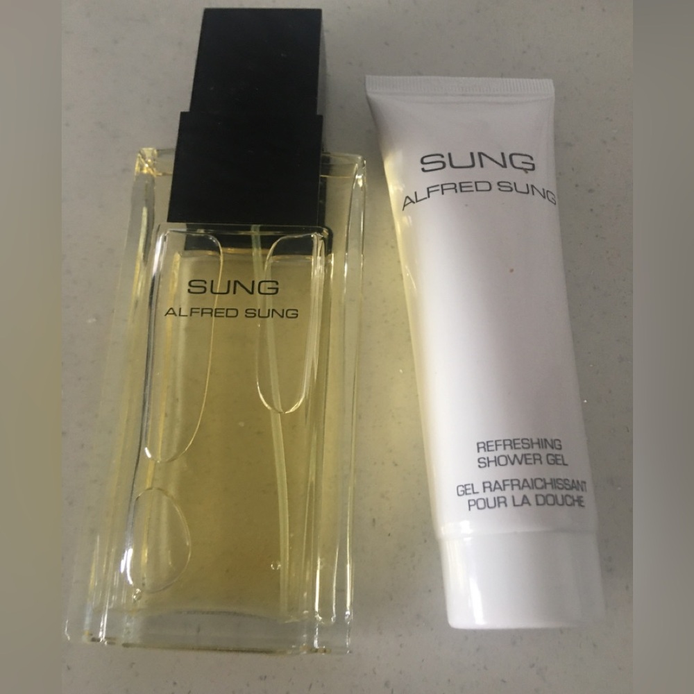 Two Alfred sung eau de toilette spray 100ml and shower gel 75ml